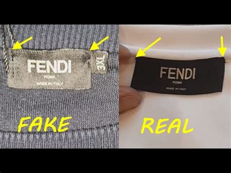 how to spot fake fendi shirt|real vs false fendi.